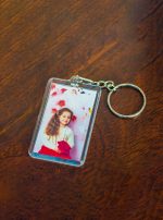brl006 Breloc plastic dreptunghi 3 breloc personalizat cu poza sau text / mesaj