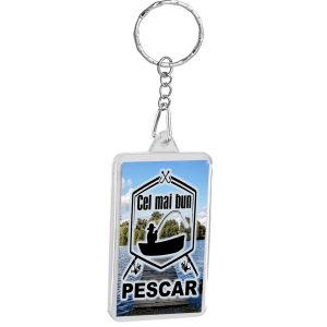 Breloc personalizat cel mai bun pescar , cadouri pentru pescari si pescuit