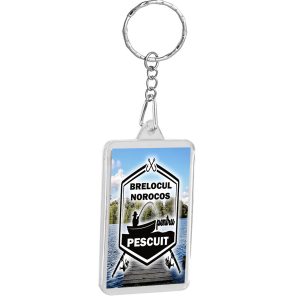 Breloc personalizat norocos pentru pescuit , cadouri pentru pescari si pescuit