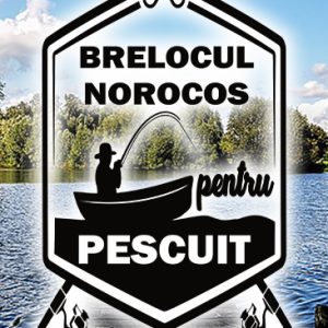 Breloc personalizat norocos pentru pescuit , cadouri pentru pescari si pescuit