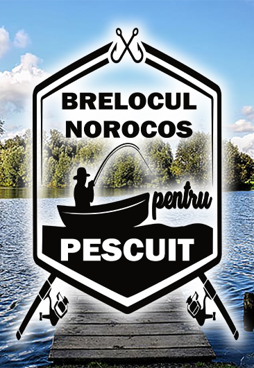 brl026 Brelocul norocos pentru pescuit print Breloc personalizat norocos pentru pescuit , cadouri pentru pescari si pescuit