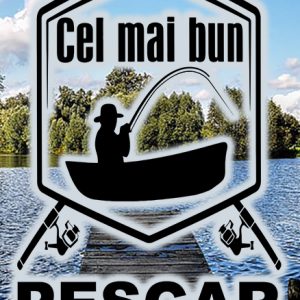 Breloc personalizat cel mai bun pescar , cadouri pentru pescari si pescuit