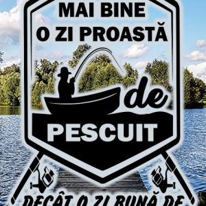 Breloc personalizat mai bine o zi proasta de pescuit decat o zi buna de munca , cadouri pentru pescari si pescuit