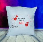 prn015 Perna imagine in cerc love template Perna pufoasa personalizata cu poza in forma de inima si mesaj cadouri pentru indragostiti iubita sotie mama sora bunica