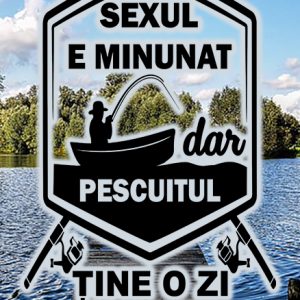 Breloc personalizat sexul e minunat dar pescuitul tine o zi intreaga , cadouri pentru pescari si pescuit